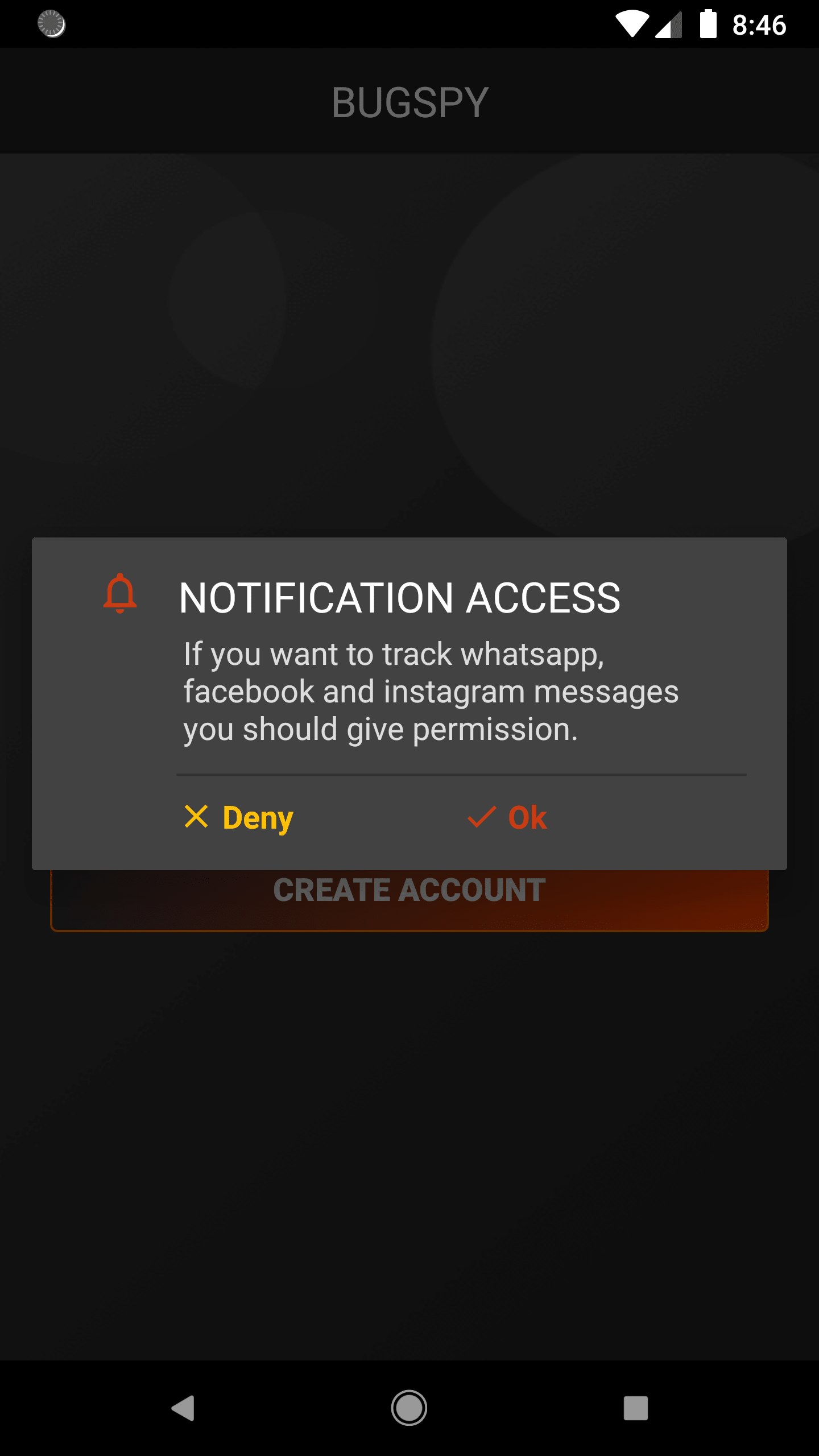 Redmuud Spy installation screen 1